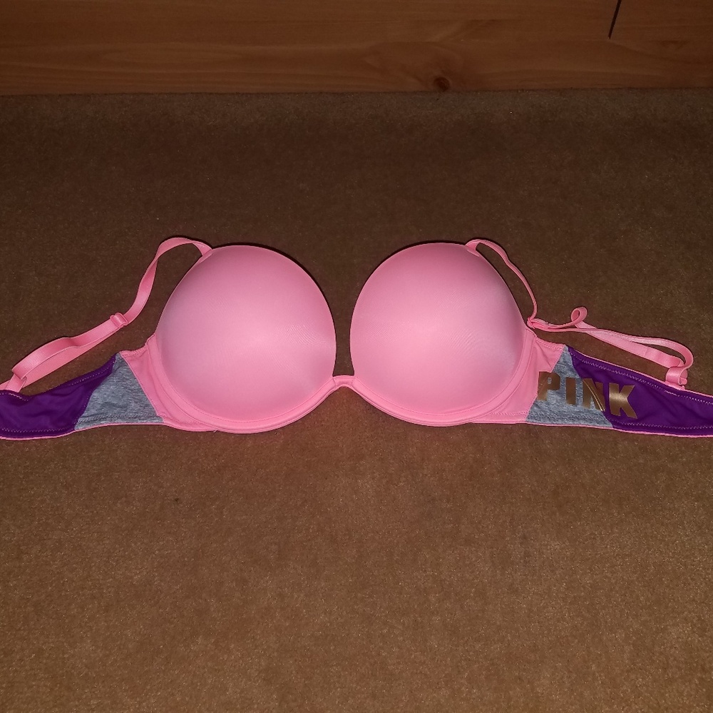 VS Pink Super Push-up Bra